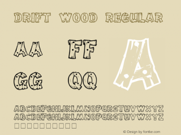 Drift Wood Regular Version 1.0; 2000; initial release图片样张