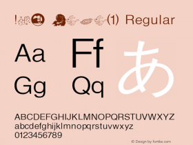 !백묵 아트폰트(1) Regular Version 1.0图片样张