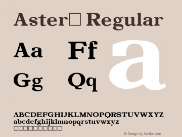 Aster1 Regular Altsys Metamorphosis:4/30/93图片样张