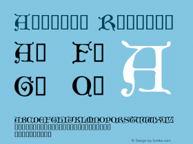 Aneirin Regular Altsys Fontographer 4.0.3 03.06.1994 Font Sample