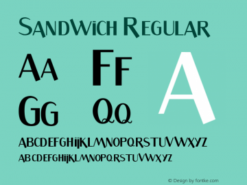 Sandwich Regular 1.0图片样张