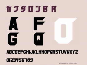 カクダロンB Regular Ver 1.0 OpenType Font Sample