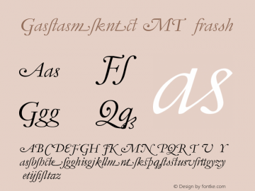 Garamond MT Swash Version 001.003图片样张