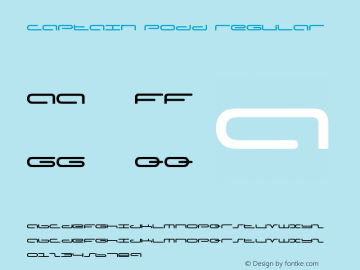 Captain Podd Regular The O-So-Smooth Remix Font Sample