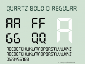 Quartz Bold D Regular Version 001.005图片样张