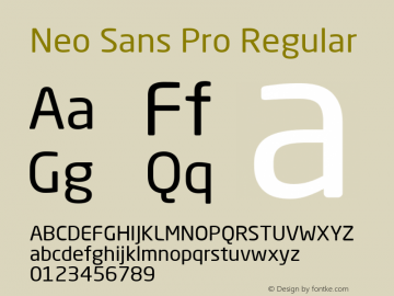 Neo Sans Pro Regular Version 1.055;PS 001.001;Core 1.0.38;makeotf.lib1.6.5960图片样张