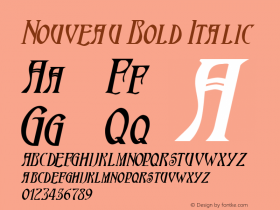 Nouveau Bold Italic 1.0/1995: 2.0/2001图片样张