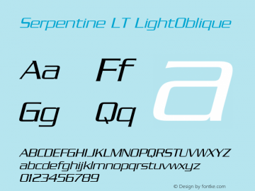 Serpentine LT LightOblique Version 006.000图片样张
