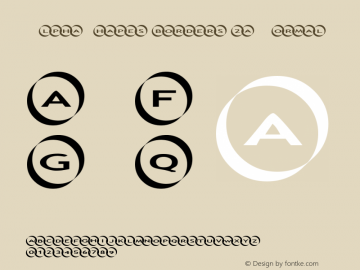 AlphaShapes borders 2a Normal 1.0 - July 2006 - freeware font Font Sample