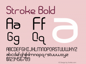 Stroke Bold Version 1.000;PS 001.001;hotconv 1.0.56图片样张