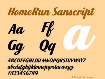 HomeRun Sanscript 001.000图片样张