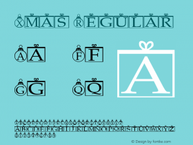 Xmas Regular Altsys Fontographer 3.5  5/18/93 Font Sample