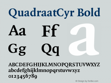 QuadraatCyr Bold Version 001.000图片样张