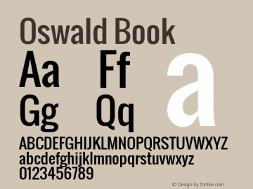 Oswald Book Version 1.000图片样张
