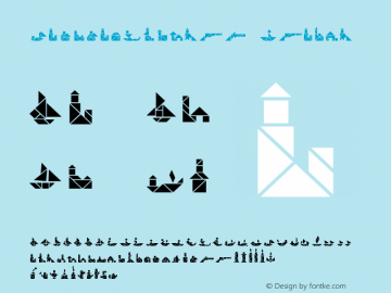 TangramObjects Italic Version 001.001图片样张