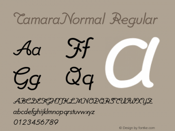 TamaraNormal Regular Unknown图片样张