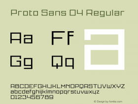 Proto Sans 04 Regular Unknown图片样张