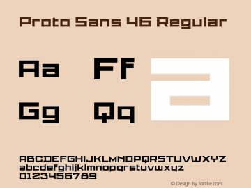 Proto Sans 46 Regular Unknown图片样张
