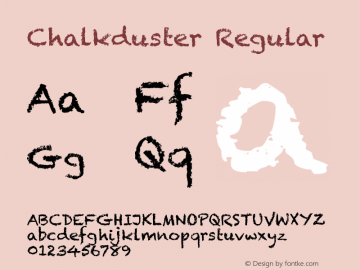 Chalkduster Regular 7.0d5e1图片样张