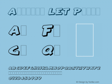 Artiste LET Plain 1.0 Font Sample