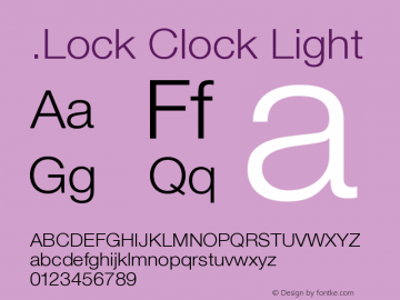 .Lock Clock Light Unknown图片样张