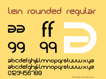 Lein Rounded Regular Unknown图片样张