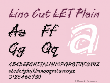 Lino Cut LET Plain 1.0图片样张