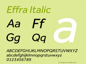 Effra Italic Version 1.020图片样张