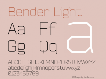 Bender Light Version 1.000 2009 initial release图片样张