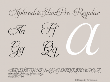 AphroditeSlimPro Regular Version 001.000;com.myfonts.easy.typesenses.aphrodite-slim.pro.wfkit2.version.3k7j图片样张