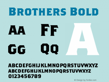 Brothers Bold Version 001.000图片样张