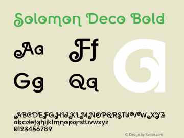 Solomon Deco Bold Unknown图片样张