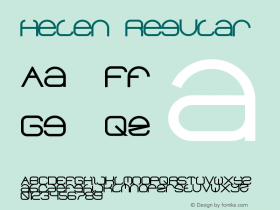 Helen Regular Unknown Font Sample