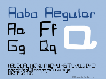 Robo Regular Lanier My Font Tool for Tablet PC 1.0 Font Sample