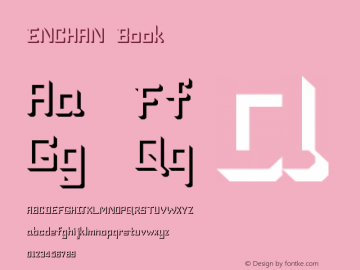 ENCHAN Book Version 1.0 Font Sample