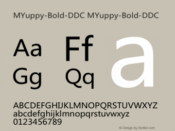 MYuppy-Bold-DDC MYuppy-Bold-DDC 7.1d1e1图片样张