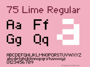 75 Lime Regular Unknown图片样张
