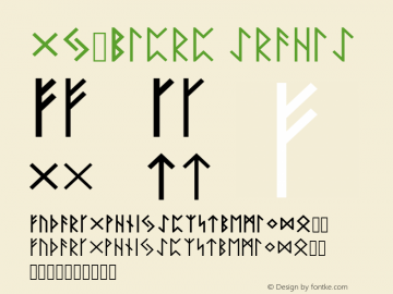 GL-Runen medium Version 20110111 Font Sample