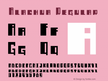 Alachua Regular Unknown图片样张