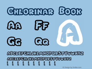 Chlorinar Book Version 1.0 Font Sample