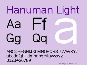 Hanuman Light Version 2.00 August 13, 2011图片样张