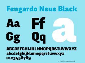 Fengardo Neue Black 2.000 Font Sample