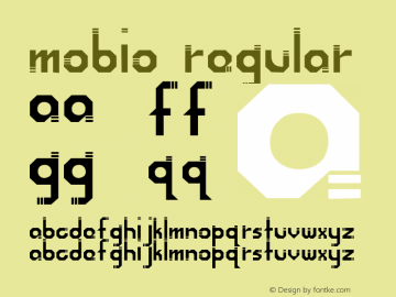 Mobio Regular Unknown Font Sample