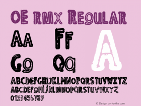 OE rmx Regular Version 1.000 2011 initial release图片样张