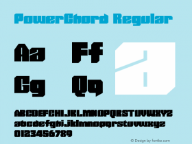 PowerChord Regular Version 1.0图片样张