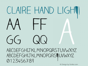 Claire Hand Light Version 001.001图片样张