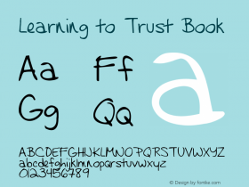 Learning to Trust Book Version 1.000 2011 initial r Font Sample