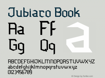 Jubiaco Book Version Macromedia Fontograp图片样张