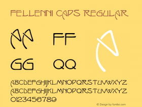 Fellenni Caps Regular Fellenni Caps Font Sample