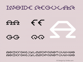 Inside Regular Version 1.00 January 10, 2013, initial release Font Sample